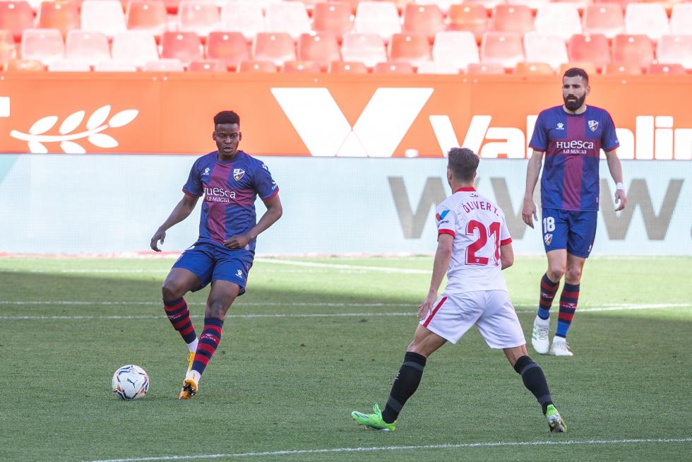 Imágenes del partido entre el Sevilla y la SD Huesca