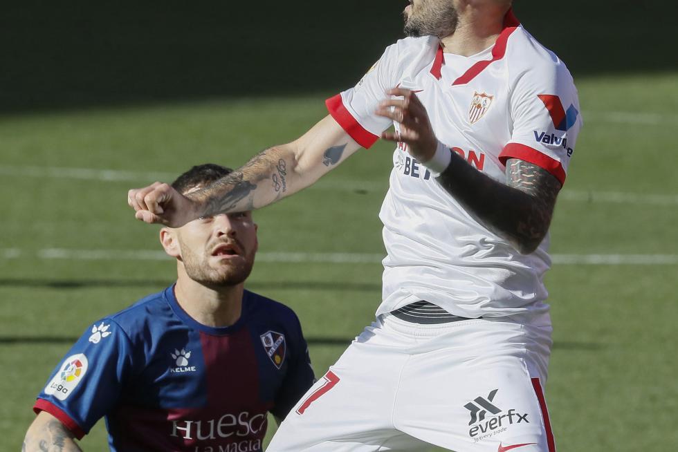 Imágenes del partido entre el Sevilla y la SD Huesca