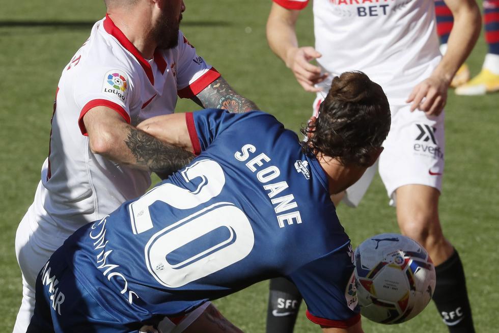 Imágenes del partido entre el Sevilla y la SD Huesca