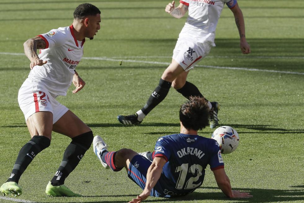 Imágenes del partido entre el Sevilla y la SD Huesca
