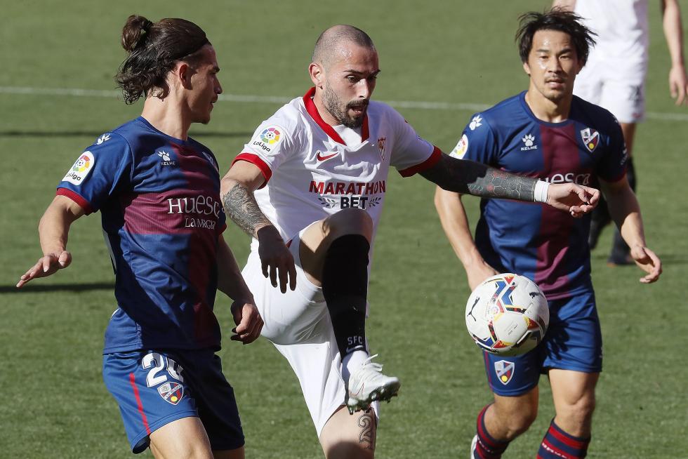 Imágenes del partido entre el Sevilla y la SD Huesca