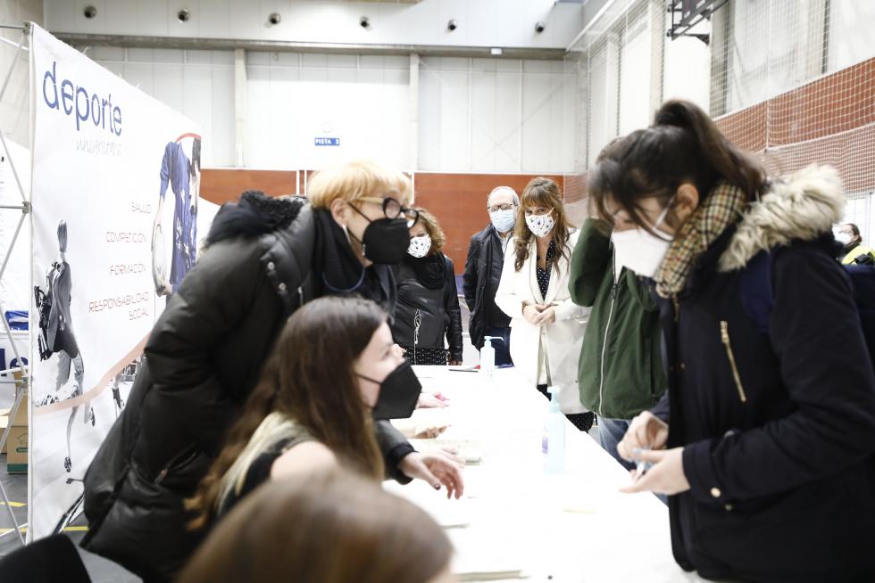 Galería de imágenes de la vacunación de estudiantes en Aragón
