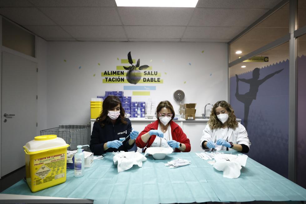 Galería de imágenes de la vacunación de estudiantes en Aragón