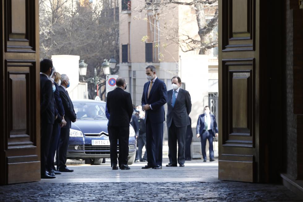 El Rey Felipe VI preside la cumbre de la CEOE en Aragón
