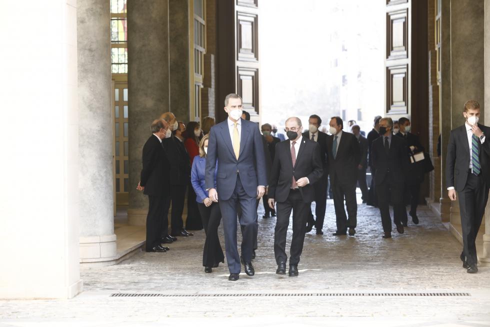 El Rey Felipe VI preside la cumbre de la CEOE en Aragón