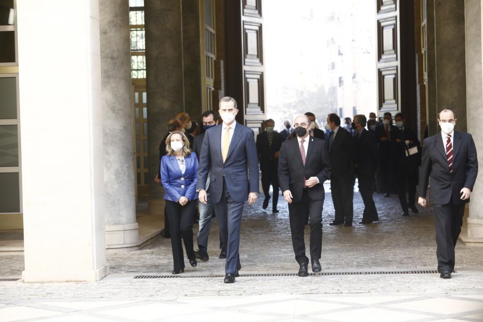 El Rey Felipe VI preside la cumbre de la CEOE en Aragón
