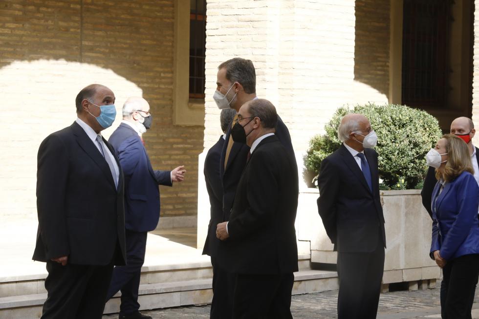 El Rey Felipe VI preside la cumbre de la CEOE en Aragón