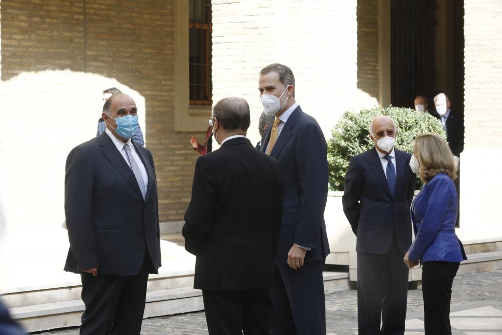 El Rey Felipe VI preside la cumbre de la CEOE en Aragón