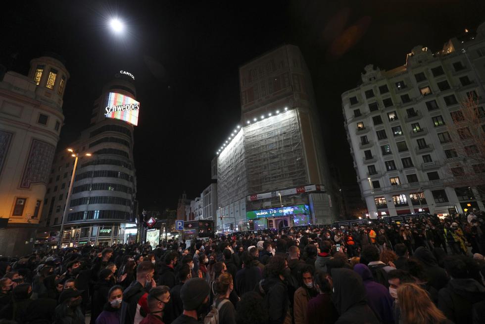 MANIFESTACIÓN PARA PEDIR LA LIBERTAD DE HASÉL EN MADRID