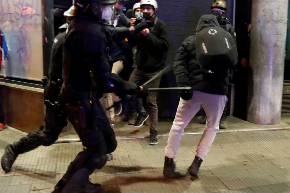 Protestas por la detención del rapero Pablo Hasél