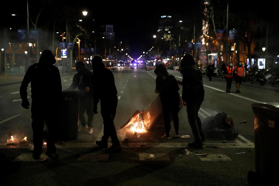 Protestas por la detención del rapero Pablo Hasél