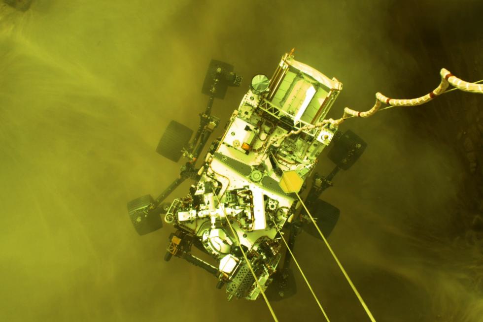 Aterrizaje del rover Perseverance de la NASA en Marte