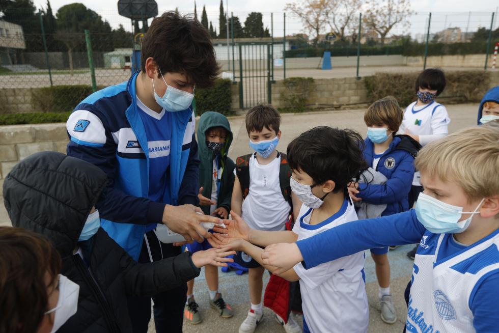 El deporte aragonés vuelve a la competición un año después: actividad en el Colegio Marianistas