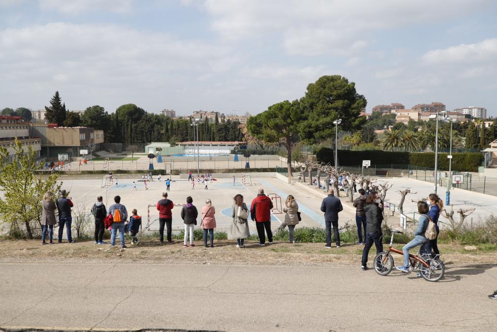 El deporte aragonés vuelve a la competición un año después: actividad en el Colegio Marianistas