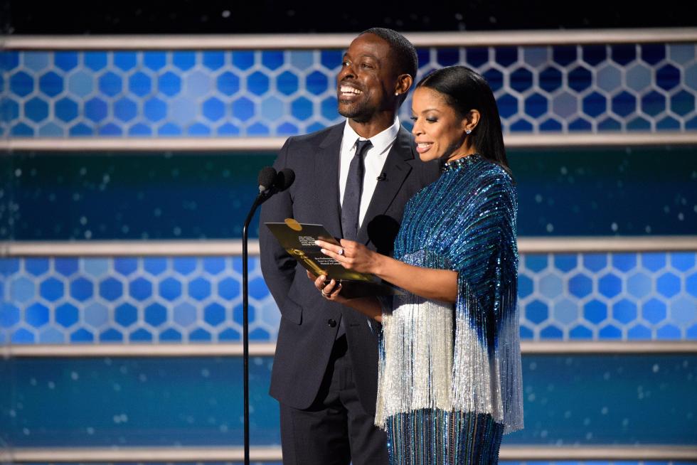 Renee Zellweger announces the late Chadwick Boseman as winner of the Best Actor - Motion Picture Drama award for Ma AWARDS-GOLDENGLOBES/
