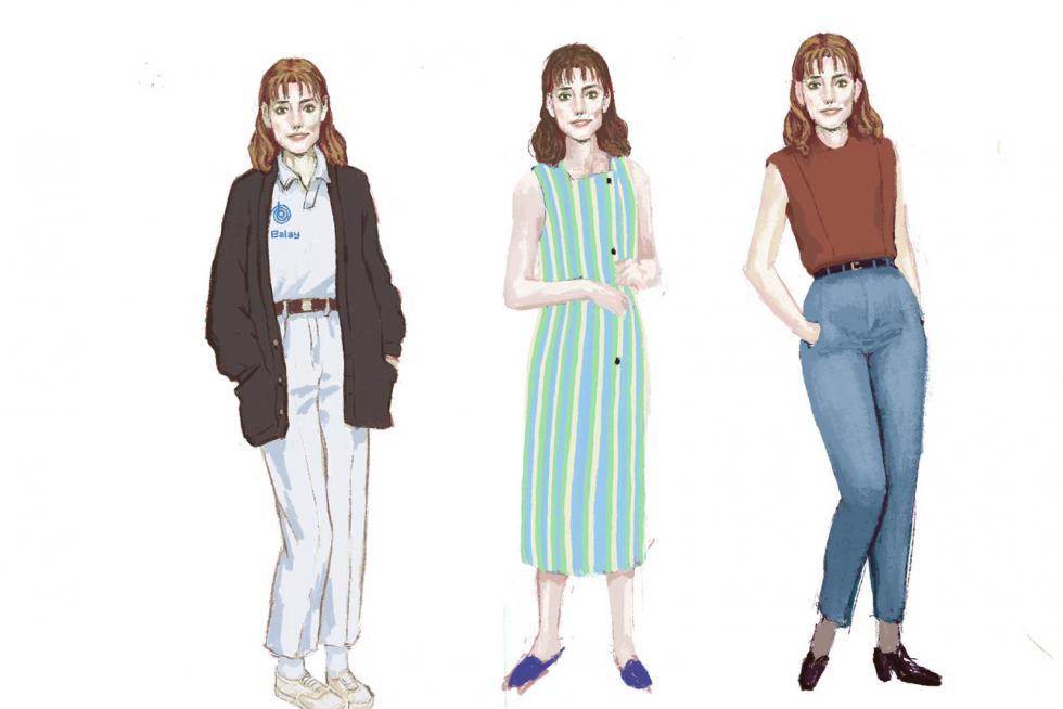 Bocetos de Arantxa Ezquerro para el vestuario de 'Las niñas'.