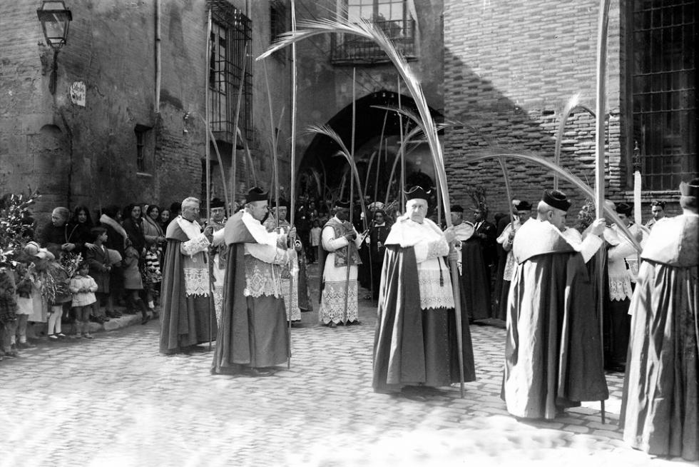 Fotos antiguas del Domingo de Ramos en Aragón