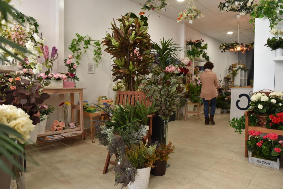 Ohana, comercio de flores y plantas artificiales en la calle Princesa de Zaragoza