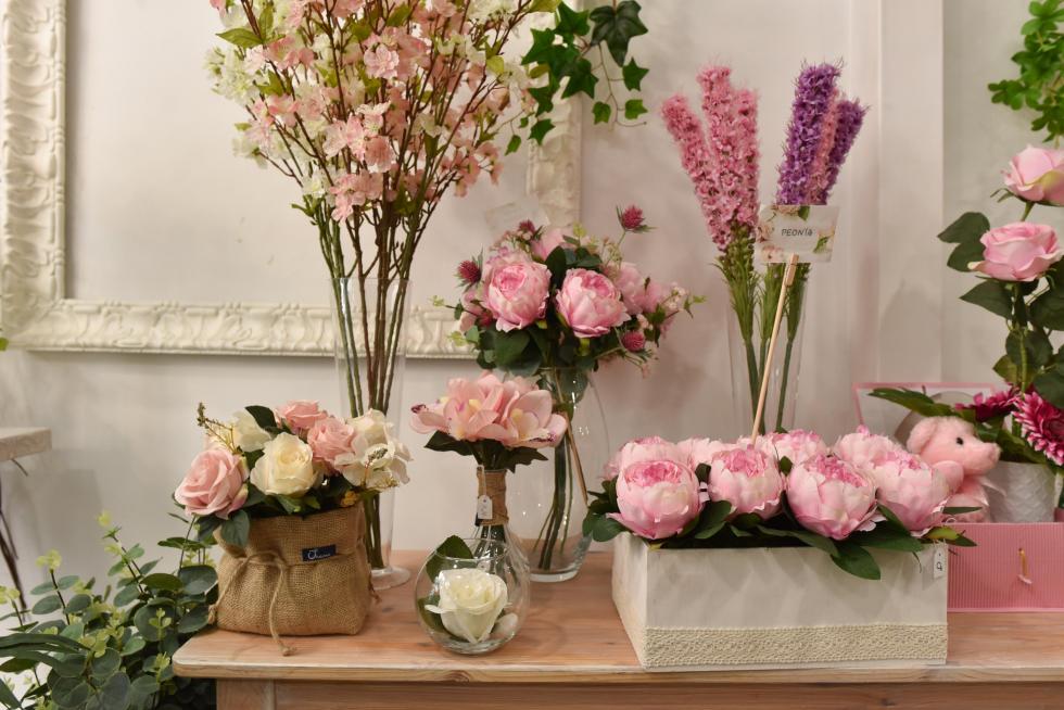 Ohana, comercio de flores y plantas artificiales en la calle Princesa de Zaragoza
