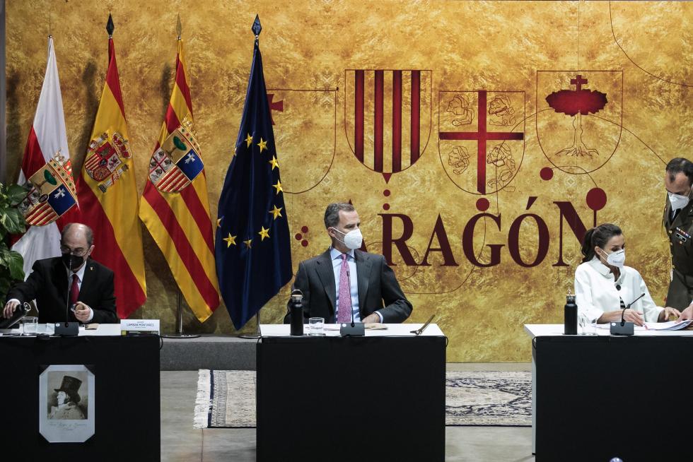 Los Reyes visitan Fuendetodos en el 275 aniversario del nacimiento de Goya