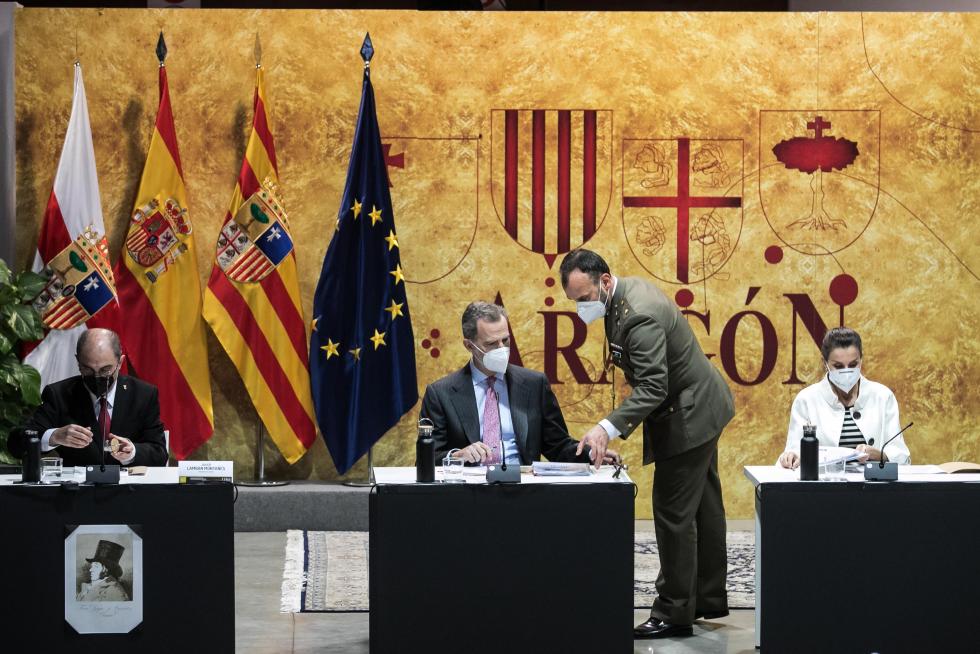 Los Reyes visitan Fuendetodos en el 275 aniversario del nacimiento de Goya