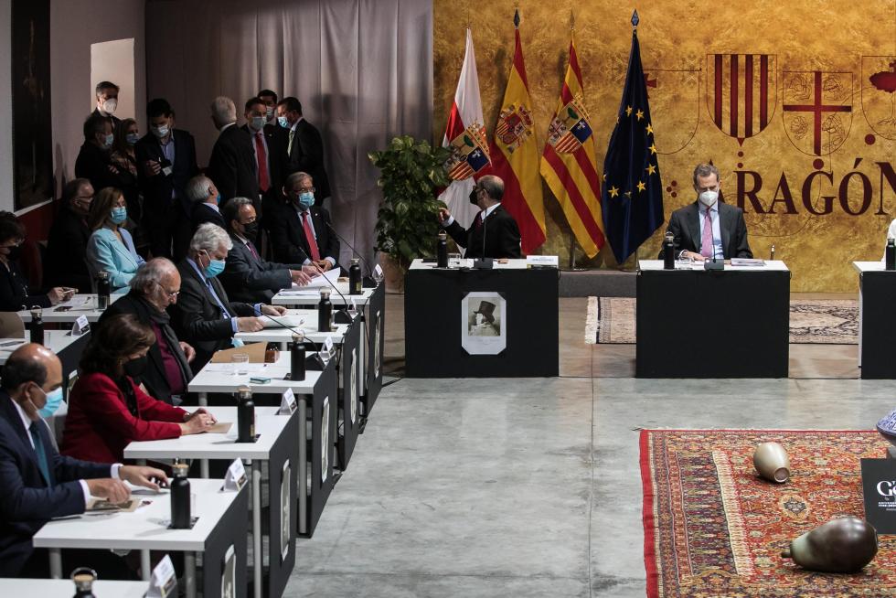 Los Reyes visitan Fuendetodos en el 275 aniversario del nacimiento de Goya