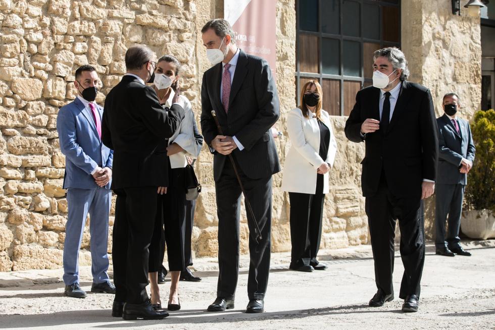 Los Reyes visitan Fuendetodos en el 275 aniversario del nacimiento de Goya