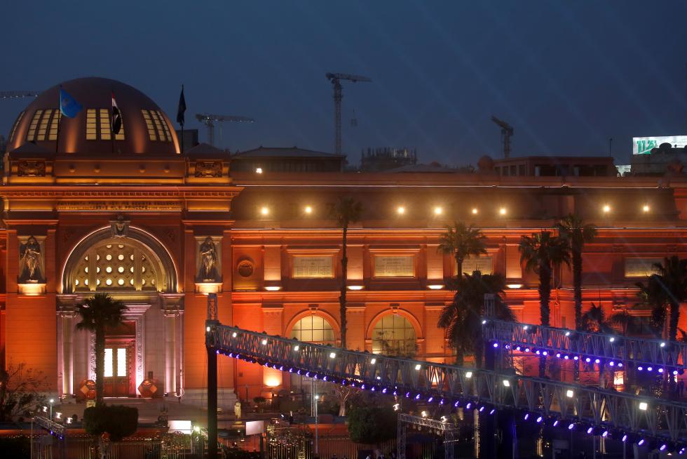 Transfer of mummies from the Egyptian Museum to the National Museum of Egyptian Civilization, in Cairo