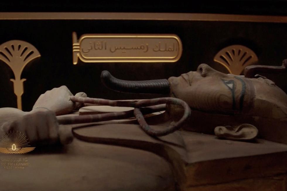 Transfer of mummies from the Egyptian Museum to the National Museum of Egyptian Civilization, in Cairo