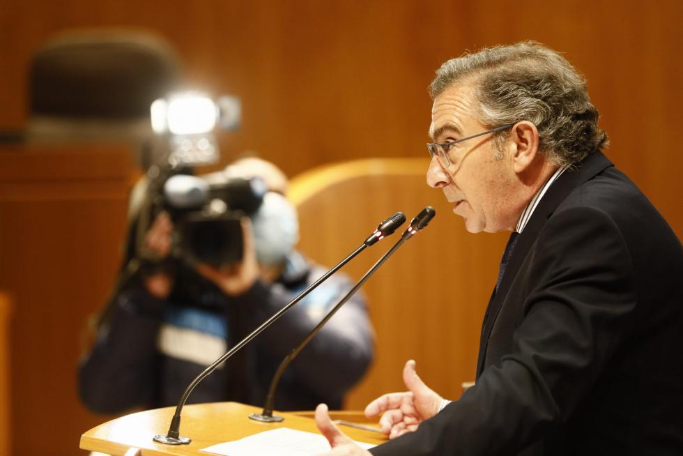 Pleno en las Cortes de Aragón