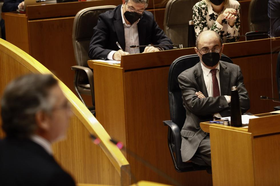 Pleno en las Cortes de Aragón