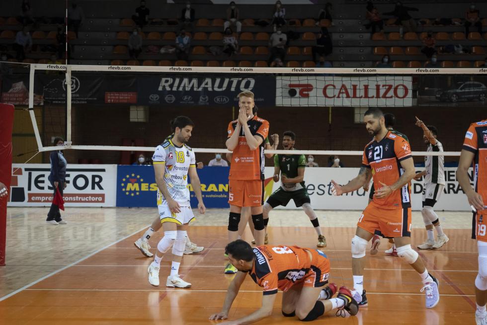 Último partido de Partido de 'play off' de semifinal de Superliga entre CV Teruel y el Unicaja Costa de Almería.