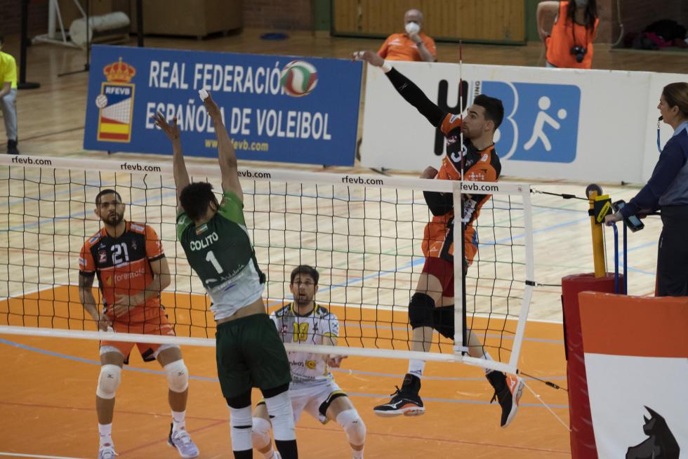 Último partido de Partido de 'play off' de semifinal de Superliga entre CV Teruel y el Unicaja Costa de Almería.