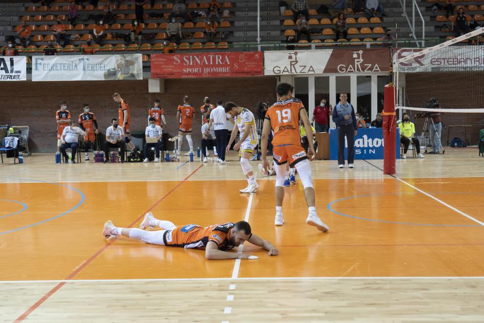 Último partido de Partido de 'play off' de semifinal de Superliga entre CV Teruel y el Unicaja Costa de Almería.