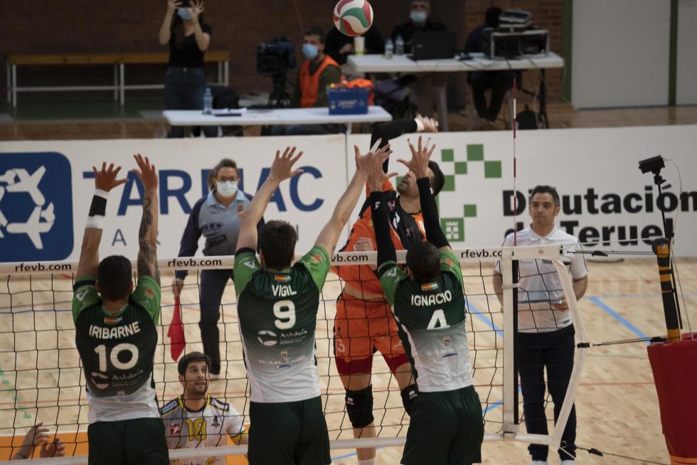 Último partido de Partido de 'play off' de semifinal de Superliga entre CV Teruel y el Unicaja Costa de Almería.