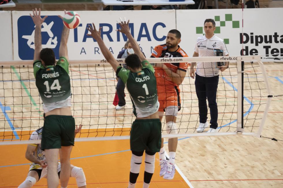 Último partido de Partido de 'play off' de semifinal de Superliga entre CV Teruel y el Unicaja Costa de Almería.
