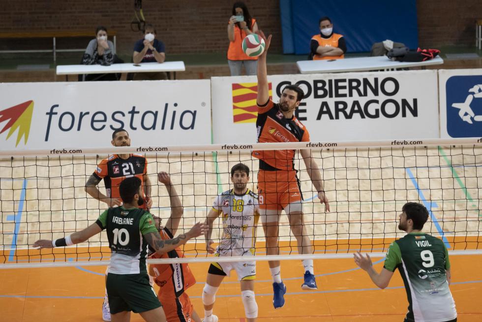 Último partido de Partido de 'play off' de semifinal de Superliga entre CV Teruel y el Unicaja Costa de Almería.