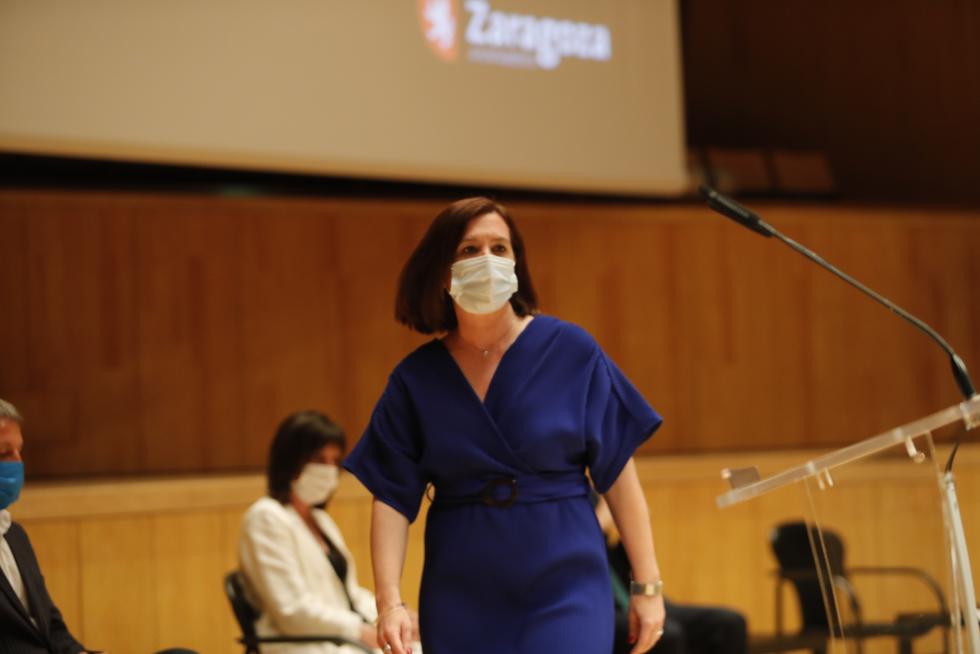 Foto de la entrega de las distinciones -Medalla de Oro, Hijos Predilectos e Hijos Adoptivos- del Ayuntamiento de Zaragoza 2020