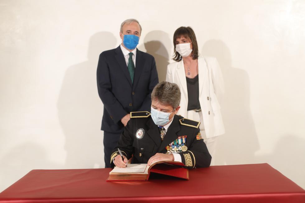 Foto de la entrega de las distinciones -Medalla de Oro, Hijos Predilectos e Hijos Adoptivos- del Ayuntamiento de Zaragoza 2020