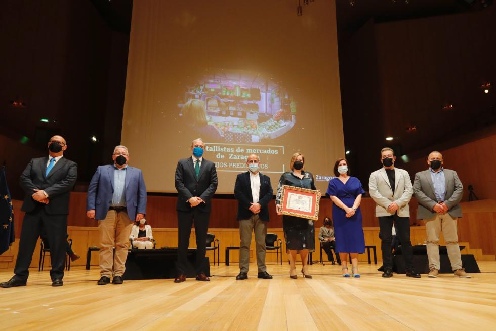 Foto de la entrega de las distinciones -Medalla de Oro, Hijos Predilectos e Hijos Adoptivos- del Ayuntamiento de Zaragoza 2020