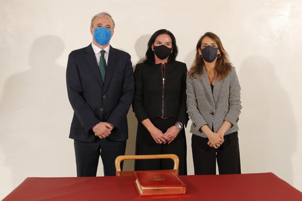 Foto de la entrega de las distinciones -Medalla de Oro, Hijos Predilectos e Hijos Adoptivos- del Ayuntamiento de Zaragoza 2020