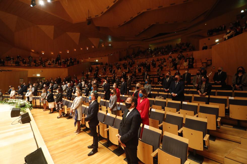 Foto de la entrega de las distinciones -Medalla de Oro, Hijos Predilectos e Hijos Adoptivos- del Ayuntamiento de Zaragoza 2020