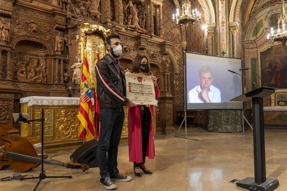 Acto de nombramiento de Joaquín Carbonell como hijo adoptivo de la ciudad de Teruel a título póstumo