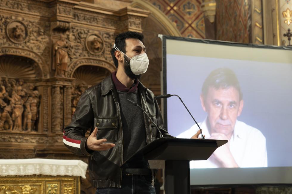 Acto de nombramiento de Joaquín Carbonell como hijo adoptivo de la ciudad de Teruel a título póstumo