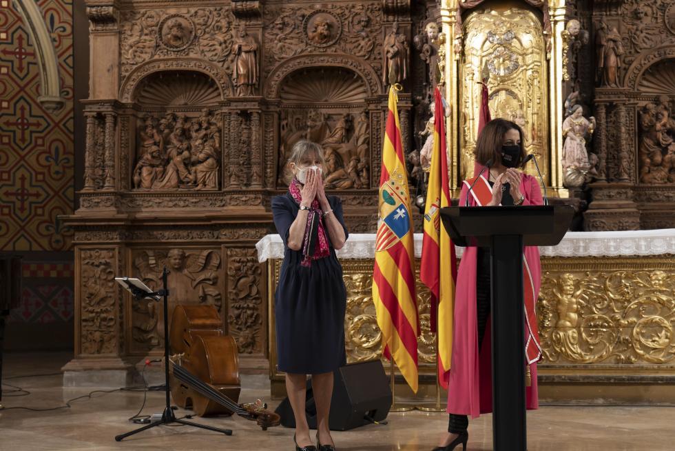 Acto de nombramiento de Joaquín Carbonell como hijo adoptivo de la ciudad de Teruel a título póstumo