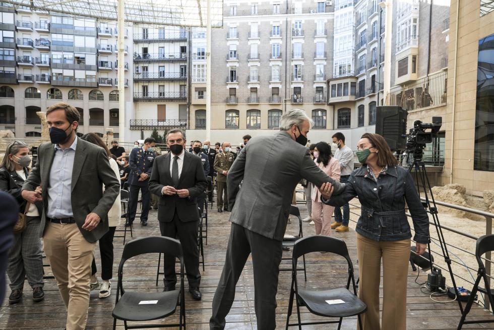 Acto de homenaje a Manuel Giménez Abad en el Teatro Romano de Zaragoza.