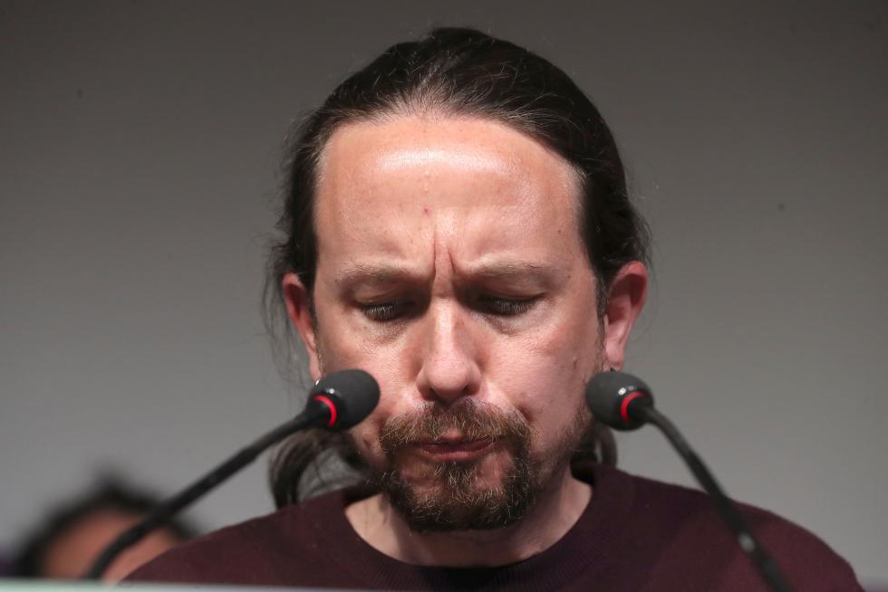 El candidato de Unidas Podemos a la presidencia de la Comunidad de Madrid y secretario general de Podemos, Pablo Iglesias