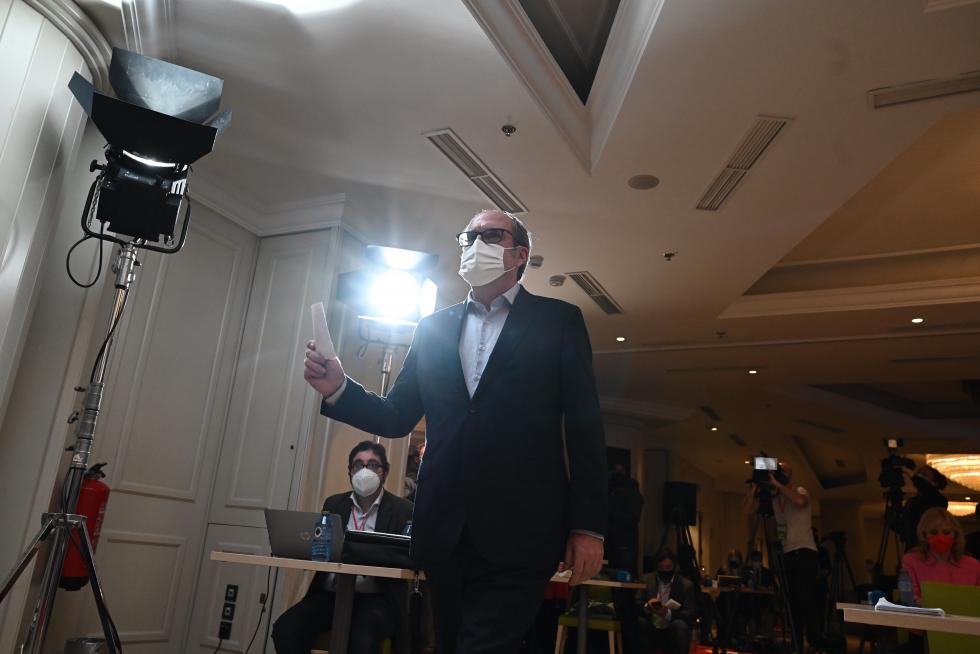 El candidato del PSOE a la Presidencia de la Comunidad de Madrid, Angel Gabilondo
