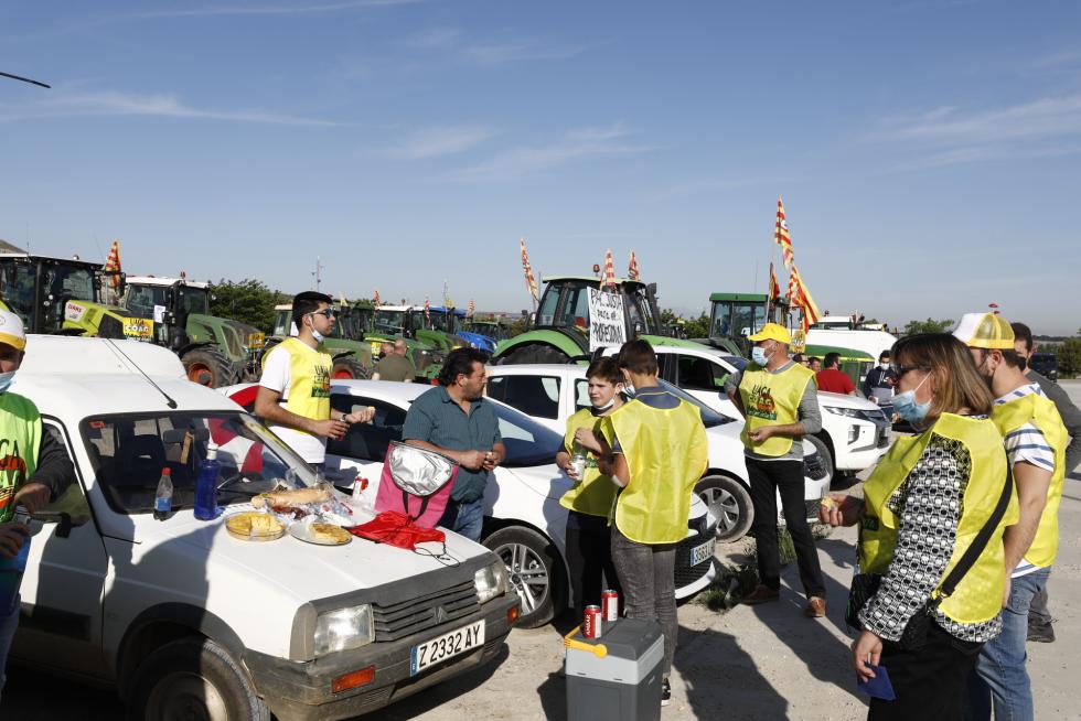 Manifestación por la PAC en Zaragoza, Ejea y Cariñena