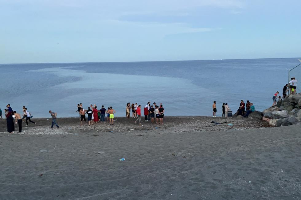 Llegada masiva de migrantes a Ceuta.